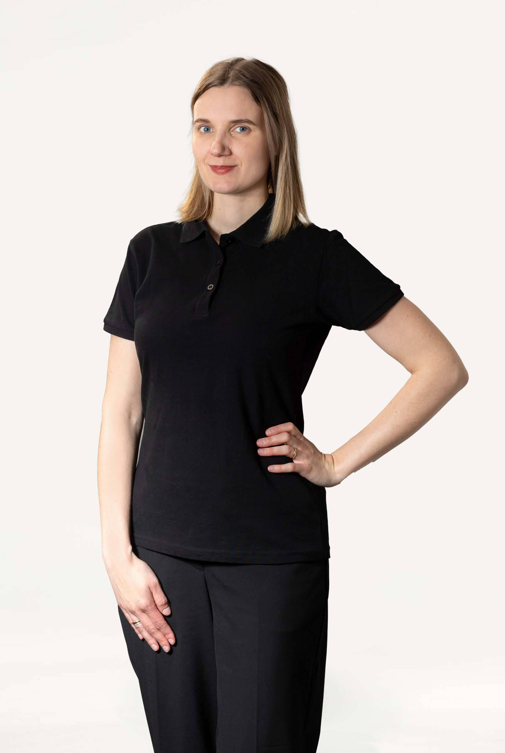 Polo Damen schwarz